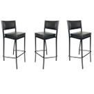 Kit 3 Banquetas EMPILHÁVEL Preta Altura 65cm assento e encosto Preto - Poltronas do Sul Kit 3 Banquetas EMPILHÁVEL Preta Altura 65cm assento e encosto Preto - Poltronas do Sul