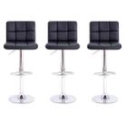 Kit 3 banquetas gomos confort preta