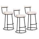 Kit 3 Banquetas Miami 96cm material sintético - Salaone