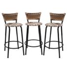 Kit 3 Banquetas Para Balcão 60cm Preta Junco Cappuccino Balcão Bistrô Bar Cozinha Americana Área de Lazer Churrasqueira Kit 3 Banquetas Para Balcão 60cm Preta Junco Cappuccino Balcão Bistrô Bar Cozinha Americana Área de Lazer Churrasqueira
