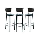Kit 3 Banquetas Para Balcão Ilha Gourmet Bancada Área De Lazer
