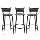 Kit 3 Banquetas Para Bancada 60cm Preta Junco Preto Balcão Ilha Bistrô Bar Cozinha Gourmet Área de Lazer Piscina Kit 3 Banquetas Para Bancada 60cm Preta Junco Preto Balcão Ilha Bistrô Bar Cozinha Gourmet Área de Lazer Piscina