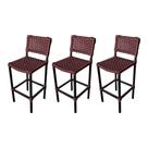 Kit 3 Banquetas Premiuim Assento Curvo França em Aluminio e Corda Naútica - Bordo Kit 3 Banquetas Premiuim Assento Curvo França em Aluminio e Corda Naútica - Bordo