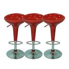 Kit 3 Banquetas Tulipa Lotus Bar Cozinha Stool
