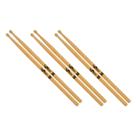 Kit 3 Baqueta AS1 Marfim Caixa Marcial Marching Band Par