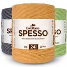 Kit 3 Barbante Spesso Nº 24 4/24 254m 1kg a Sua Escolha Euroroma Kit 3 Barbante Spesso Nº 24 4/24 254m 1kg a Sua Escolha Euroroma
