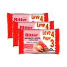 Kit 3 Barra de Cereais Ritter Morango e Aveia com Chocolate Leve 4 Pague 3 com 4 unidades de 20g cada