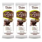 Kit 3 Barra de Chocolate Divine 50% Cacau Zero Lactose Sem Açucar Diet 20g