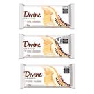 Kit 3 Barra de Chocolate Divine +Cremoso Mais Cremoso 70g Branco