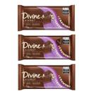 Kit 3 Barra de Chocolate Divine +Cremoso Mais Cremoso 70g Cajunut Castanha de Caju