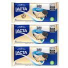 Kit 3 Barra de Chocolate Lacta Laka Branco Oreo 80g