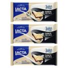 Kit 3 Barra de Chocolate Lacta Laka Diamante Negro 80g