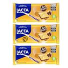 Kit 3 Barra de Chocolate Lacta Recheada Ouro Branco 98g