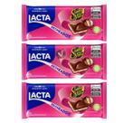 Kit 3 Barra de Chocolate Lacta Recheada Sonho de Valsa 98g