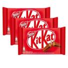 Kit 3 Barra de Chocolate Nestle Kitkat Ao Leite 41,5g Kit Kat