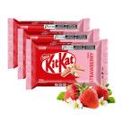 Kit 3 Barra de Chocolate Nestle Kitkat Morango 41,5g Kit Kat Strawberry