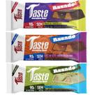 Kit 3 barra de proteina trufa de choco doce de leite e pistache