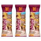 Kit 3 barra nuts e sementes 25g sem gluten 4g proteina
