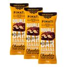 Kit 3 Barra Pinati Double Bar Banana Amendoim e Chocolate Meio Amargo 35g Kit 3 Barra Pinati Double Bar Banana Amendoim e Chocolate Meio Amargo 35g