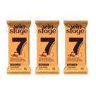 Kit 3 Barra Proteica Caramelo e Coco Winstage S/ Açúcar 162g