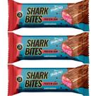 Kit 3 Barra Shark Bites 40g 11g Proteina Morango Shark Pro