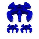 Kit 3 Base Esqui Azul c/ Adaptador Rosca 1/2" p/ Mangueiras