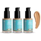 Kit 3 Base Facial Amendoa 50 Hipoalergênica FPS 20 Souvie Kit 3 Base Facial Amendoa 50 Hipoalergênica FPS 20 Souvie