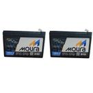 Kit 3 Bateria Moura 12mva12 Patinete Eletrica Ciclo Profundo 12v 12ah