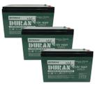 Kit 3 Baterias Selada Gel Ciclo Profundo Duran 16ah 12v 6-dzm-12
