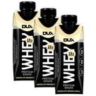 Kit 3 Bebida Láctea UHT Whey Protein Shake Dux Sabor Chocolate Branco com 15g de Proteína 250ml