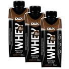 Kit 3 Bebida Láctea UHT Whey Protein Shake Dux Sabor Chocolate com 15g de Proteína 250ml