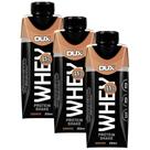 Kit 3 Bebida Láctea UHT Whey Protein Shake Dux Sabor Cookies com 15g de Proteína 250ml