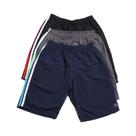 Kit 3 Bermuda. Infantil Tactel OX SILVER Bolsos Frente e Costa