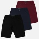 Kit 3 Bermuda Masculina Sarja Casual Coloridas Kit 3 Bermuda Masculina Sarja Casual Coloridas