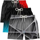 Kit 3 Bermuda Masculina Short Praia Estampado Surf Boardshort Verão Moda Estilosa Fitness