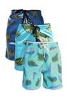 KIT 3 Bermudas de Banho Infantil Tactel com Elastano Estampado KIT 3 Bermudas de Banho Infantil Tactel com Elastano Estampado