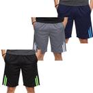 Kit 3 Bermudas em Helanca Esporte Futebol Academia Cor:SortidoTamanho:PGênero:Masculino