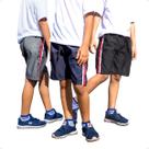 KIT 3 Bermudas Infantil Tactel Lisa Cós de Elástico 214
