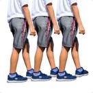 KIT 3 Bermudas Infantil Tactel Lisa Cós de Elástico 214
