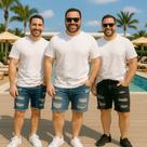Kit 3 Bermudas JEANS MASCULINA RASGADA Plus Size Grande Tamanho 44 46 48 Reforçada 1104 Kit 3 Bermudas JEANS MASCULINA RASGADA Plus Size Grande Tamanho 44 46 48 Reforçada 1104