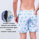 Kit 3 Bermudas Masculina Mauricinho Praia Estampada Verão atacado