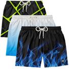 Kit 3 Bermudas Masculina Praia Estampada Surf Boardshort Verão Moda Casual Tactel Kit 3 Bermudas Masculina Praia Estampada Surf Boardshort Verão Moda Casual Tactel