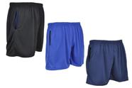 Kit 3 Bermudas Masculinas Poliéster Leve c Bolsos e Cordão Regulagem P ao G3 Plus Size