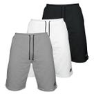 Kit 3 Bermudas Moletom Masculina com 3 Bolsos Fenda Lateral Short Básico Casual Treino Kit 3 Bermudas Moletom Masculina com 3 Bolsos Fenda Lateral Short Básico Casual Treino