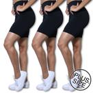 Kit 3 Bermudas Plus Size Heide Ribeiro Basic Suplex Academia
