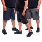 Kit 3 Bermudas Plus Size Masculina Tactel
