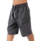 Kit 3 Bermudas Short Infantil / Juvenil Liso Tactel Bolsos ziper Kids Atacado