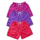 Kit 3 Bermudas Short Praia Neon Mauricinho Verão Cordão 018