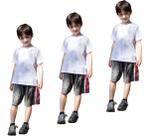 Kit 3 Bermudas Short Tactel Infantil Praia Verão Escolar 214