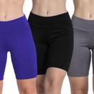 KIT 3 Bermudinha Fitness Suplex Bella Fiore Roupa Para Academia Treino Moda Feminina Musculação